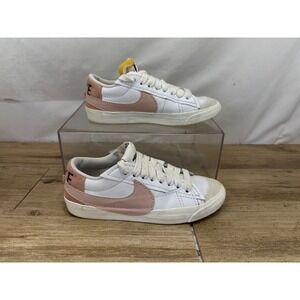 Nike Blazer Low 77 White Pink Gaze DQ1470-100 Womens Size 7.5 Sneakers